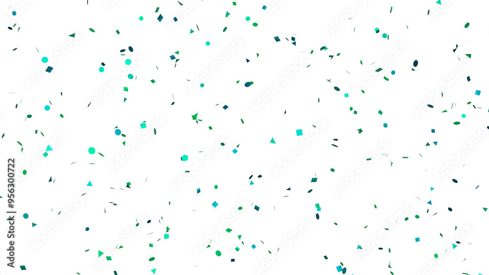Festive Confetti Shower: A vibrant explosion of blue and green confetti, perfect for adding a celebratory touch to any design. Festive Confetti Shower: A vibrant explosion of blue and green confetti, perfect for adding a celebratory touch to any design.