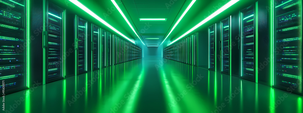 Neon Green Data Highway