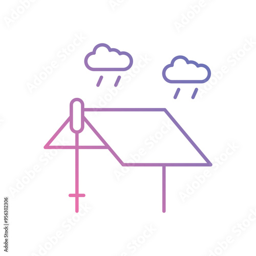 Tarp icon vector stock illustration