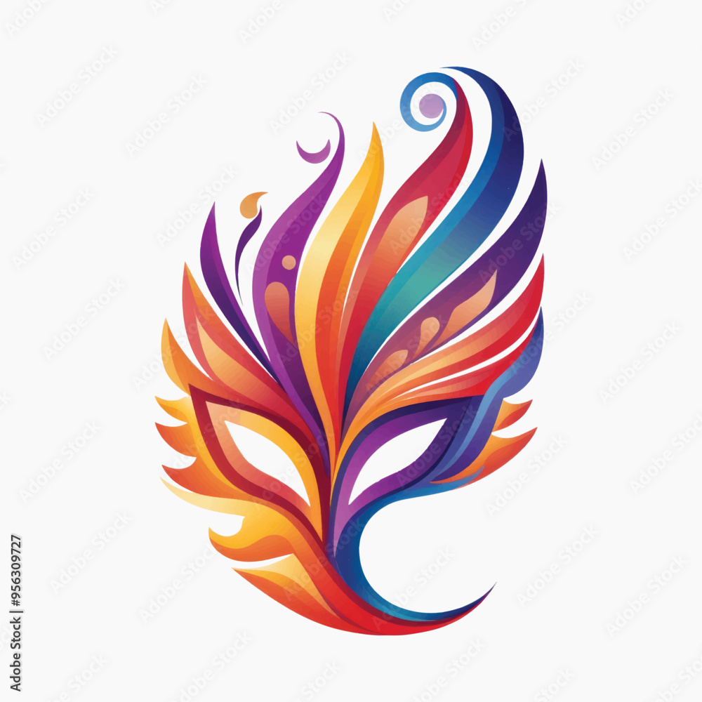 Obraz premium Colorful abstract carnival mask