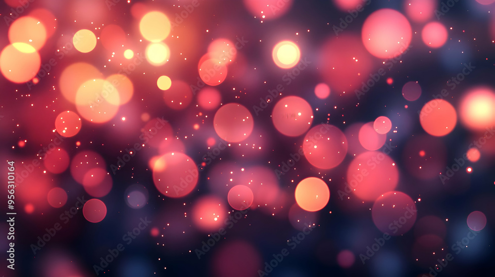 Abstract Red and Yellow Bokeh Background Abstract Red and Yellow Bokeh Background