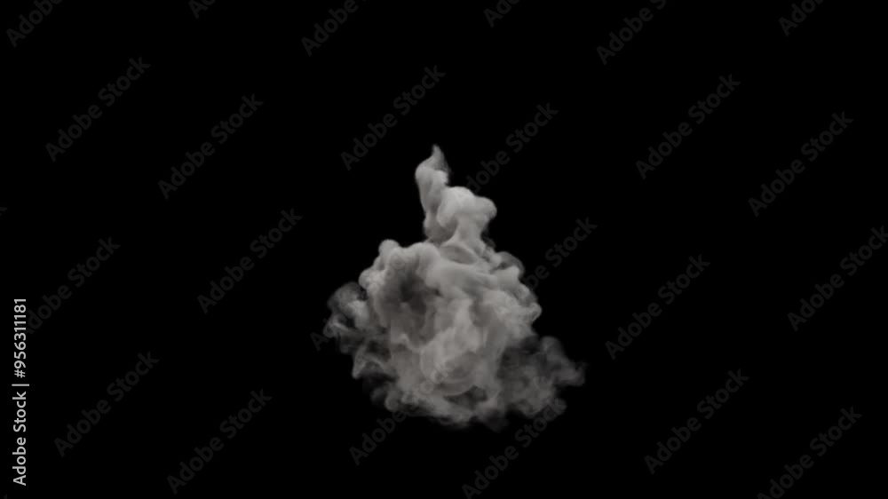 Smoke on black background isolated Smoke on black background isolated