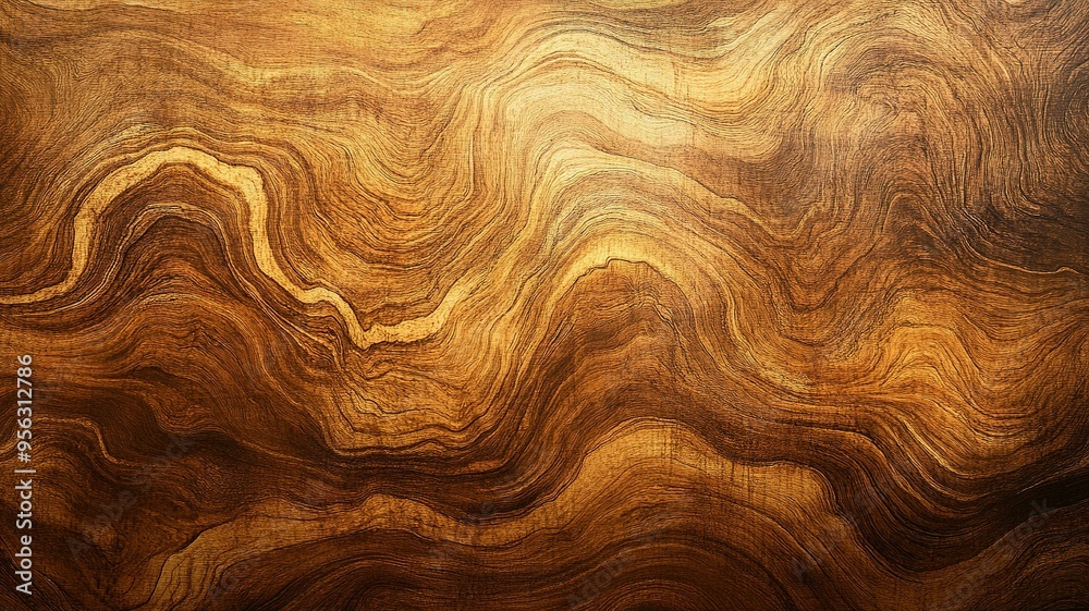 Abstract Wood Grain Pattern with Wavy Lines Abstract Wood Grain Pattern with Wavy Lines