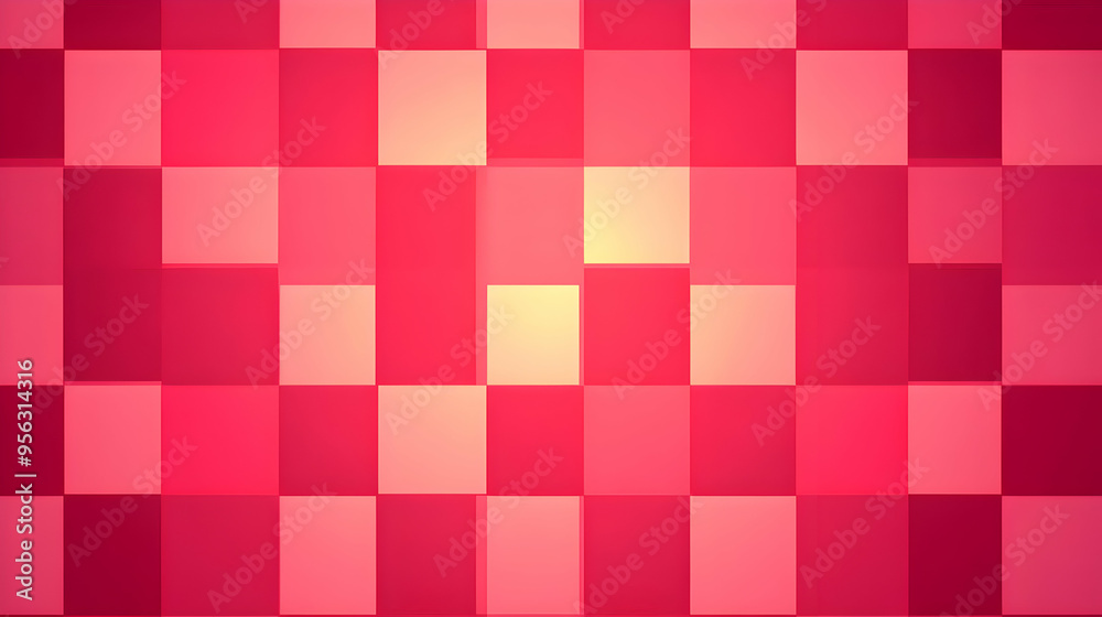 Abstract Pink and Yellow Square Pattern Background Abstract Pink and Yellow Square Pattern Background