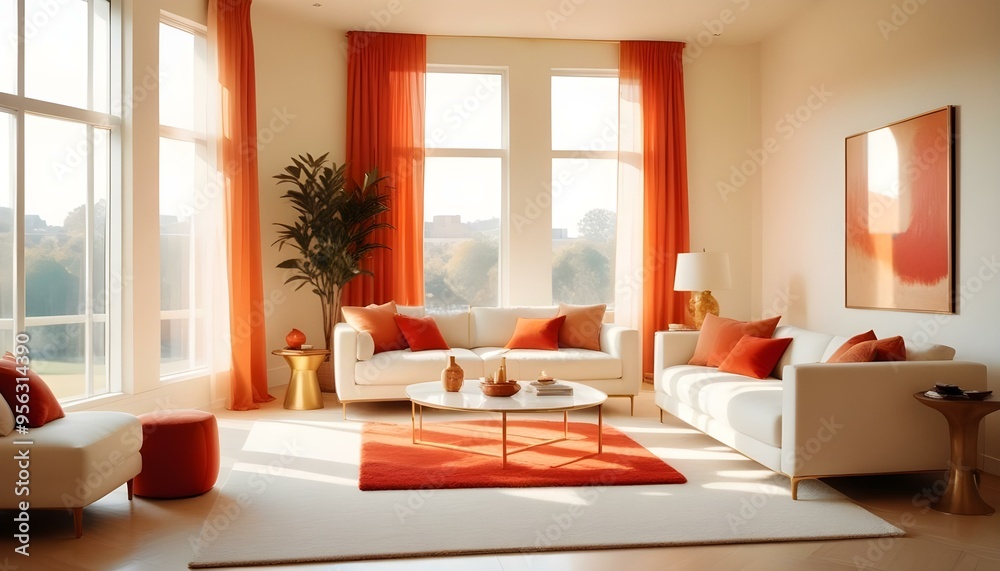 Photo interior modern design room 3d illustration Photo interior modern design room 3d illustration