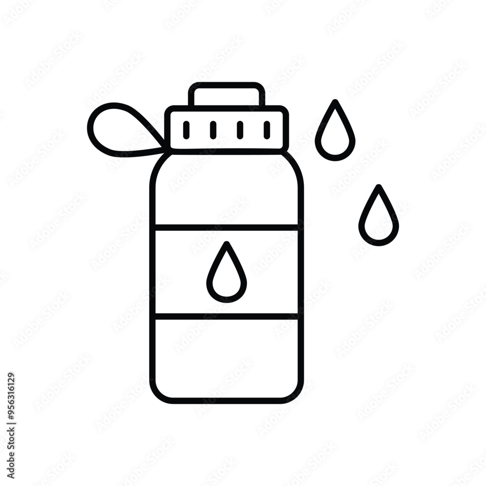 Water Bottle icon vector stock illustration Water Bottle icon vector stock illustration