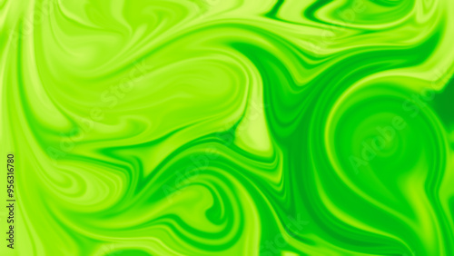 Green Liquid Gaussian Blurred Motion Abstract Background, Widescreen, Horizontal.