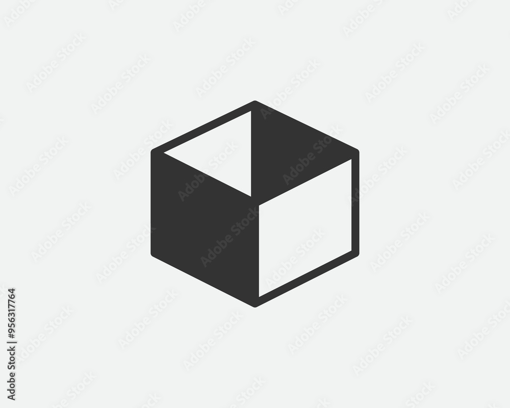 Delivery packaging vector icon. Cargo cardboard box icons. Carton package sign from line geometric shapes. Delivery packaging vector icon. Cargo cardboard box icons. Carton package sign from line geometric shapes.