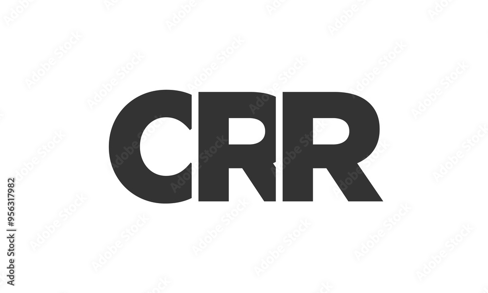 CRR logo design template with strong and modern bold text. Initial based vector logotype featuring simple and minimal typography. Trendy company identity. CRR logo design template with strong and modern bold text. Initial based vector logotype featuring simple and minimal typography. Trendy company identity.