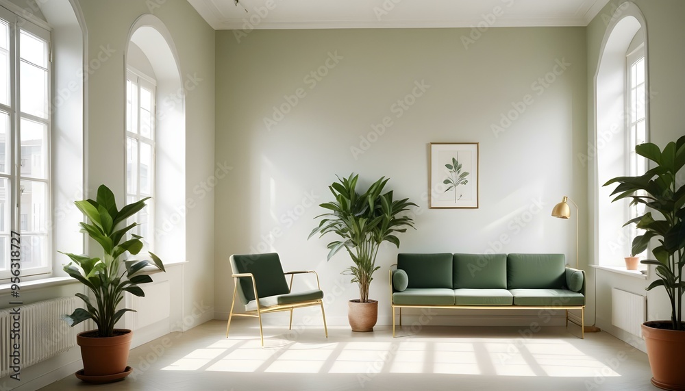 Photo interior modern design room 3d illustration Photo interior modern design room 3d illustration