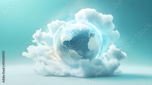 world ozone day. the ozone layer is like a blanket for Earth. AI generative.
