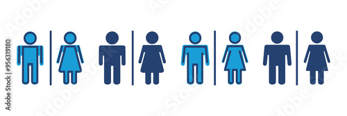 Toilet icon vector. restrooms icon vector. bathroom sign. wc, lavatory