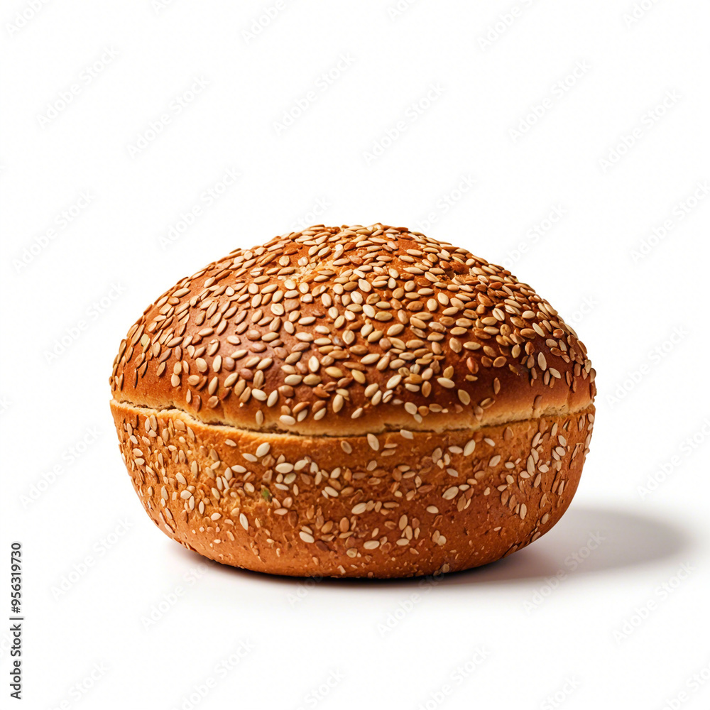 Delicious whole grain bread isolated on white background Delicious whole grain bread isolated on white background