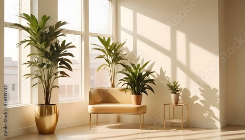 Photo interior modern design room 3d illustration