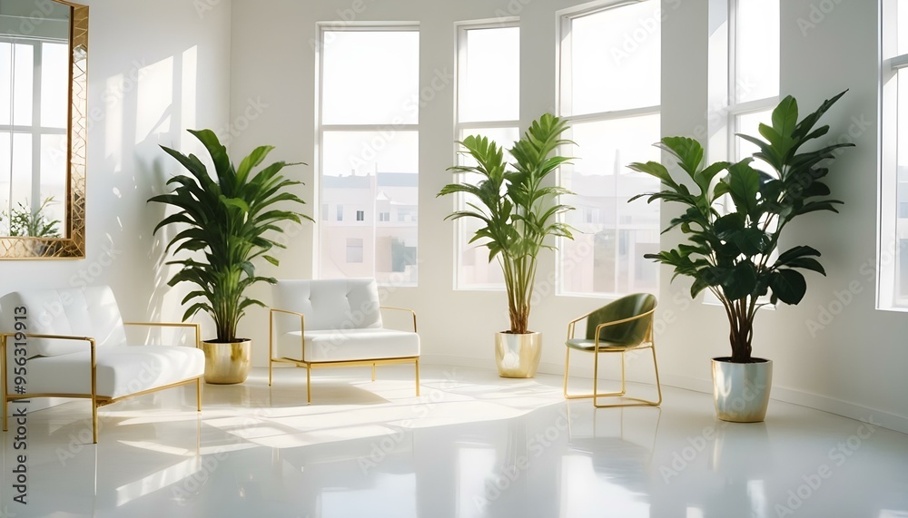 Photo interior modern design room 3d illustration Photo interior modern design room 3d illustration