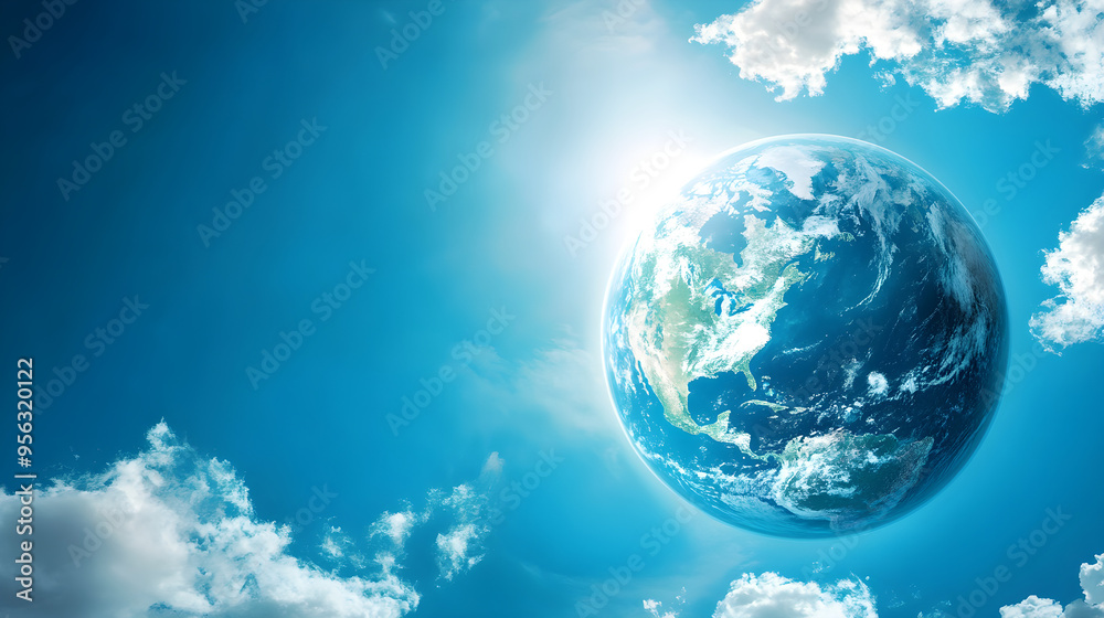 world ozone day. the ozone layer is like a blanket for Earth. AI generative.