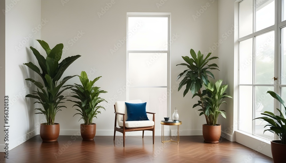 Photo interior modern design room 3d illustration Photo interior modern design room 3d illustration
