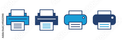 Print icon vector. printer icon vector.