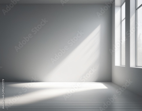 Wallpaper Mural Concrete Room Corner Shadow Cement Wallpaper Concept Torontodigital.ca