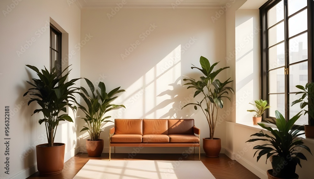 Photo interior modern design room 3d illustration Photo interior modern design room 3d illustration