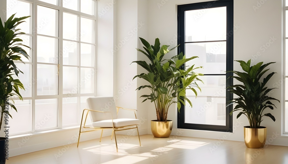 Photo interior modern design room 3d illustration Photo interior modern design room 3d illustration
