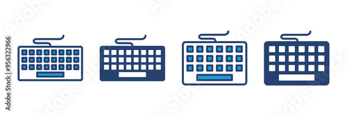 Keyboard icon vector. keyboard vector symbol