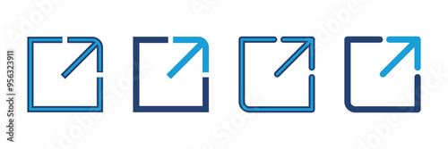 External link icon vector. link icon vector. hyperlink symbol