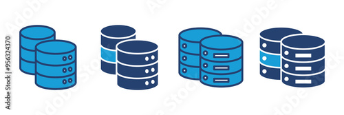 Database icon vector. database vector icon