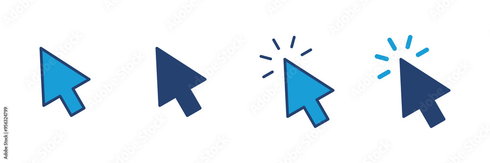 Click icon vector. pointer arrow icon. cursor icon vector Click icon vector. pointer arrow icon. cursor icon vector
