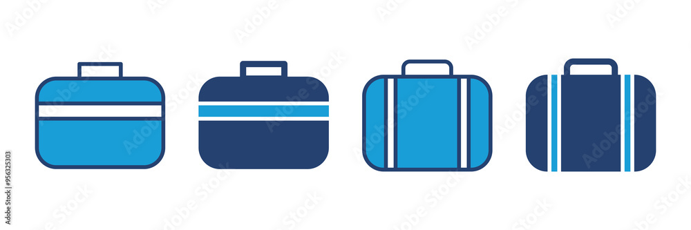 Briefcase icon vector. suitcase icon. luggage symbol. Briefcase icon vector. suitcase icon. luggage symbol.