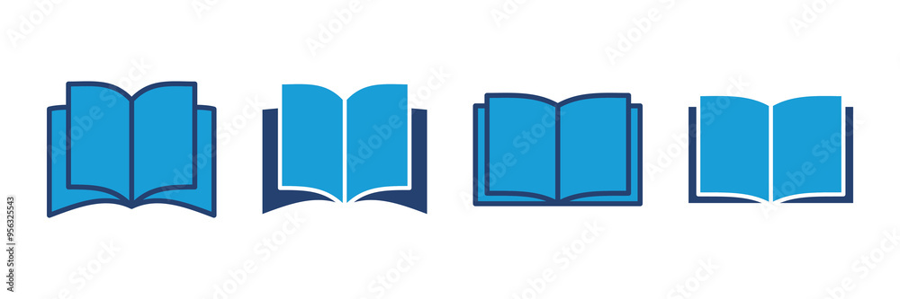 Book icon vector. open book icon vector. ebook icon Book icon vector. open book icon vector. ebook icon