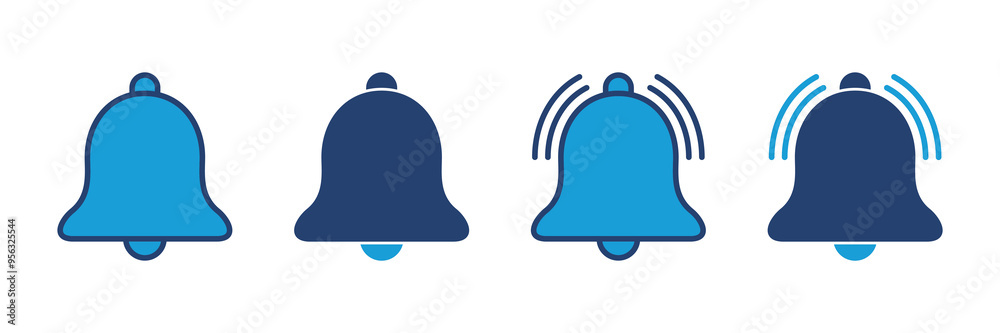 Bell Icon vector. Notification icon for your web site design Bell Icon vector. Notification icon for your web site design