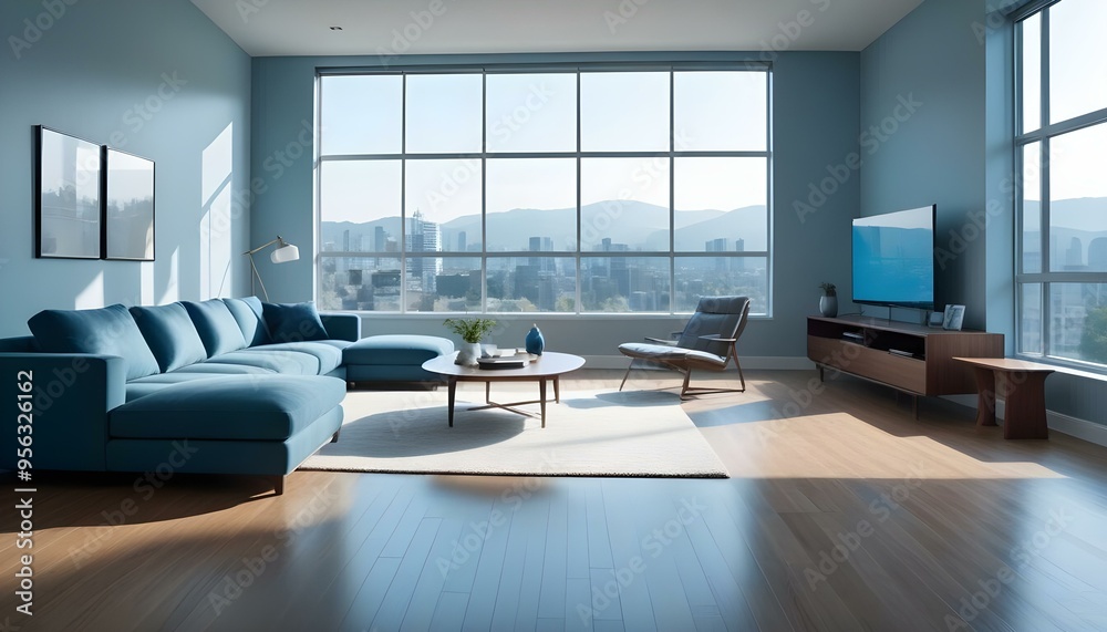 Photo interior modern design room 3d illustration Photo interior modern design room 3d illustration