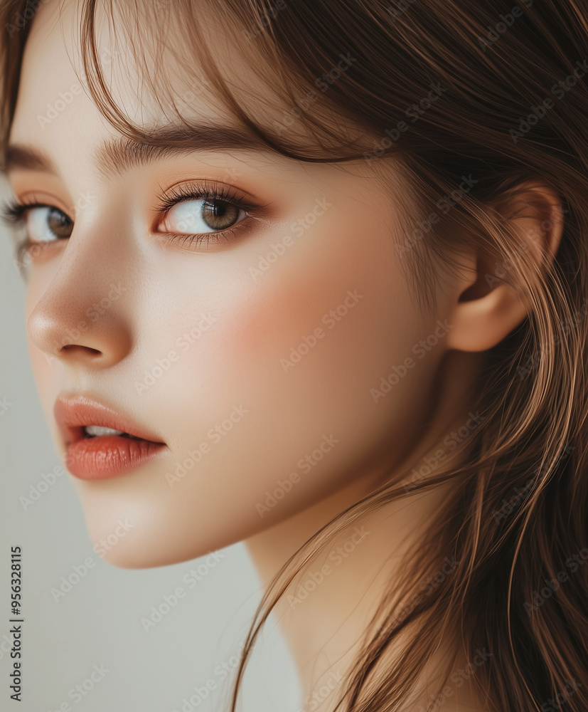 A beautiful model ,focusing on ear, suitable for jewelry mock up, skincare, beauty aesthetic industry
A beautiful model ,focusing on ear, suitable for jewelry mock up, skincare, beauty aesthetic industry
