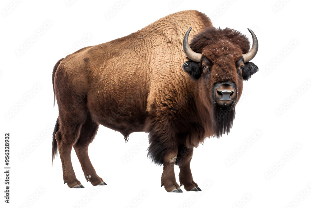 American bison PNG with transparent background, isolated majestic bison image for wildlife and nature projects, ideal for educational and creative uses. American bison PNG with transparent background, isolated majestic bison image for wildlife and nature projects, ideal for educational and creative uses.