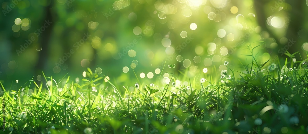 Meadow wild grass creates bokeh blur background in a copy space image Meadow wild grass creates bokeh blur background in a copy space image