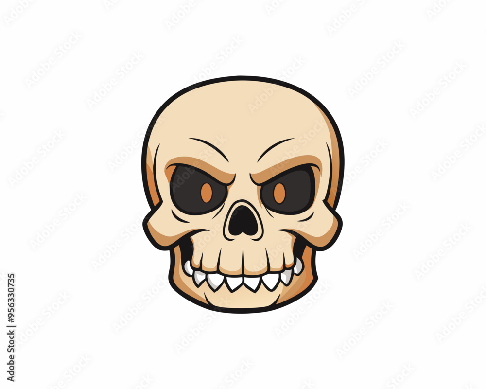 human skull with a lower jaw.
human skull with a lower jaw.