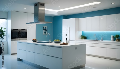 Photo interior modern design room 3d illustration