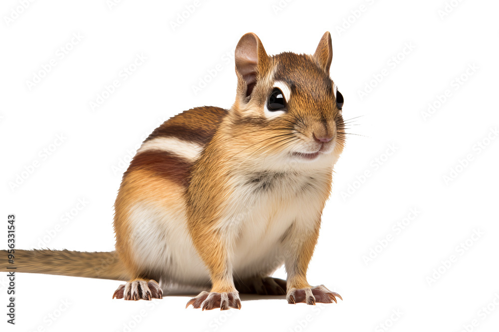 Red-tailed chipmunk in standing pose PNG on transparent background, ideal for wildlife illustrations, educational materials, and nature-themed graphic designs. Red-tailed chipmunk in standing pose PNG on transparent background, ideal for wildlife illustrations, educational materials, and nature-themed graphic designs.