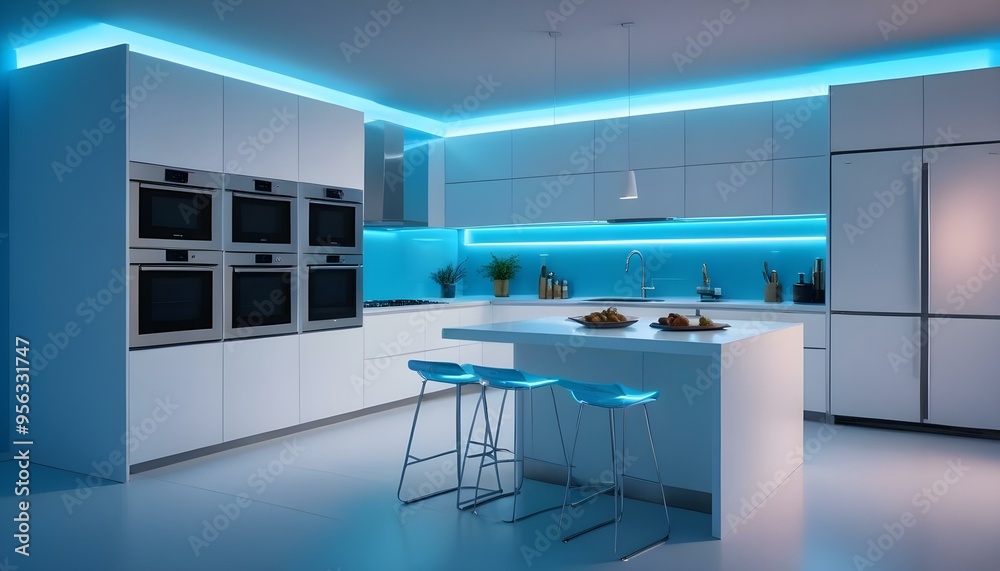 Photo interior modern design room 3d illustration Photo interior modern design room 3d illustration