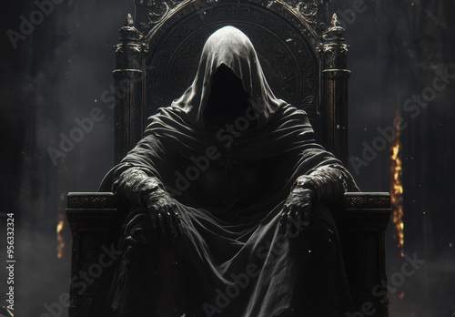 Dark Figure Throne. photo