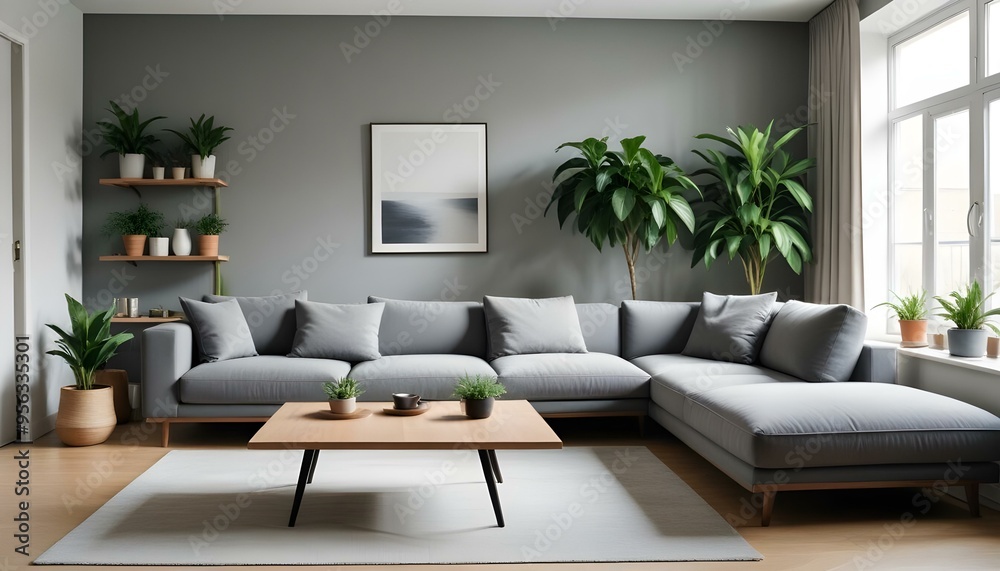 Photo interior modern design room 3d illustration Photo interior modern design room 3d illustration