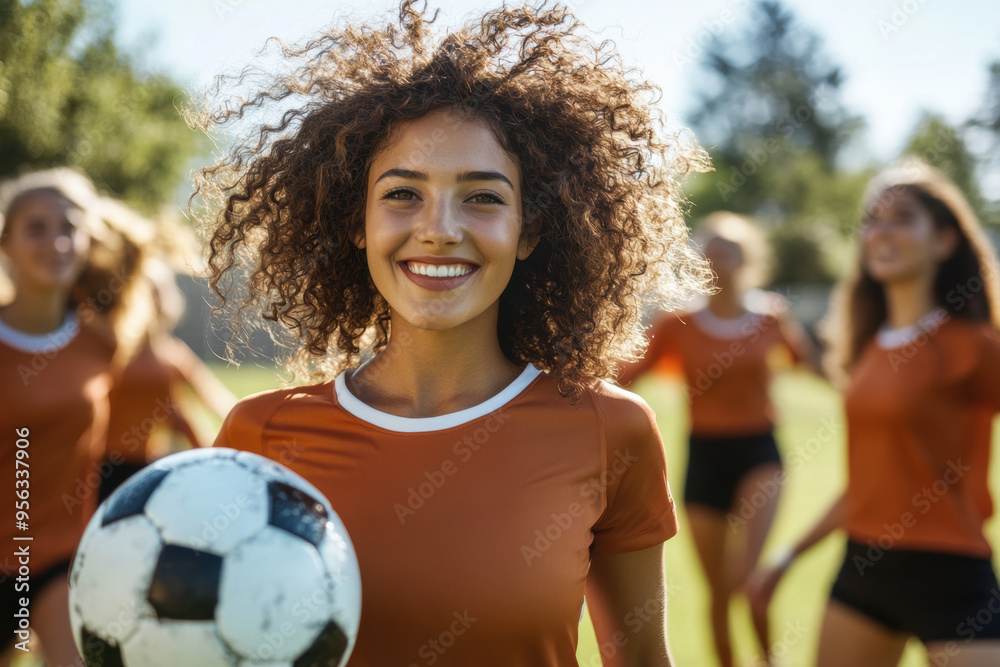 Soccer Player Smiling. Soccer Player Smiling.