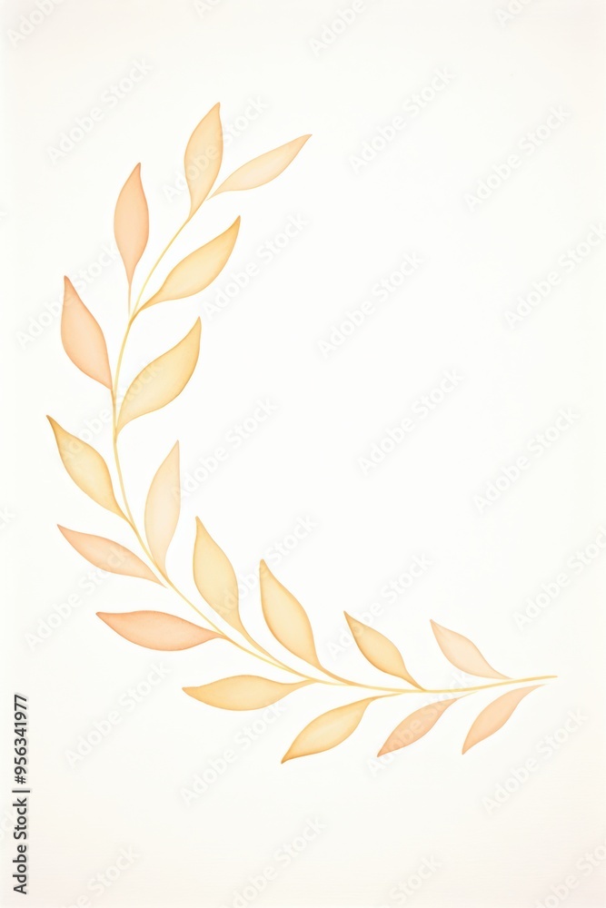 A delicate watercolor illustration of a gentle leaf arrangement on a soft background, perfect for nature-themed decor. A delicate watercolor illustration of a gentle leaf arrangement on a soft background, perfect for nature-themed decor.