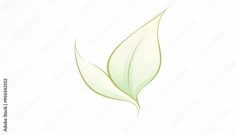 A delicate, minimalistic illustration of two green leaves on a white background, symbolizing nature and tranquility. A delicate, minimalistic illustration of two green leaves on a white background, symbolizing nature and tranquility.