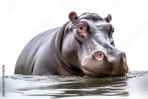 Hippopotamus PNG image with transparent background for wildlife and nature designs