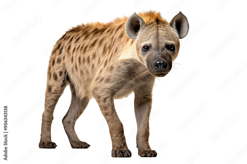 Hyaena animal in PNG format with transparent background for wildlife design projects and digital use.