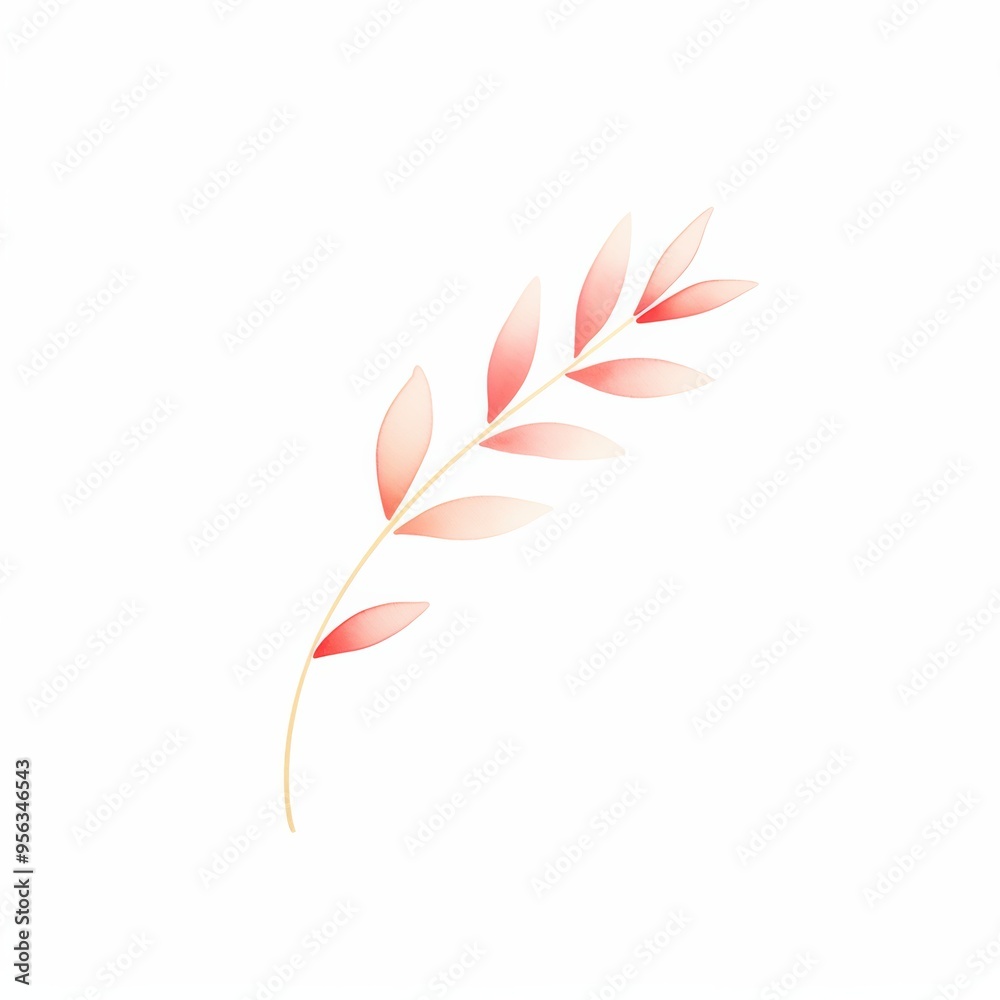 Delicate pink leaf design on a white background, perfect for nature-themed projects and floral aesthetics. Delicate pink leaf design on a white background, perfect for nature-themed projects and floral aesthetics.