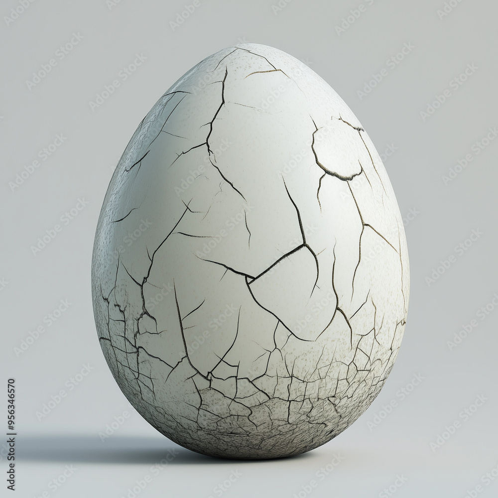 Egg icon with a cracked shell design, showing a subtle texture Egg icon with a cracked shell design, showing a subtle texture
