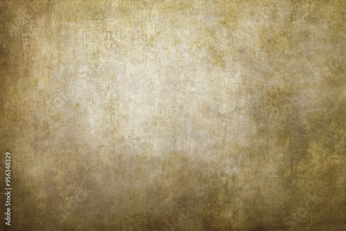 A highly detailed golden grunge texture with a rough, distressed surface. The image features various shades of gold and brown, with visible scratches and worn-out areas, ideal for use as a background 